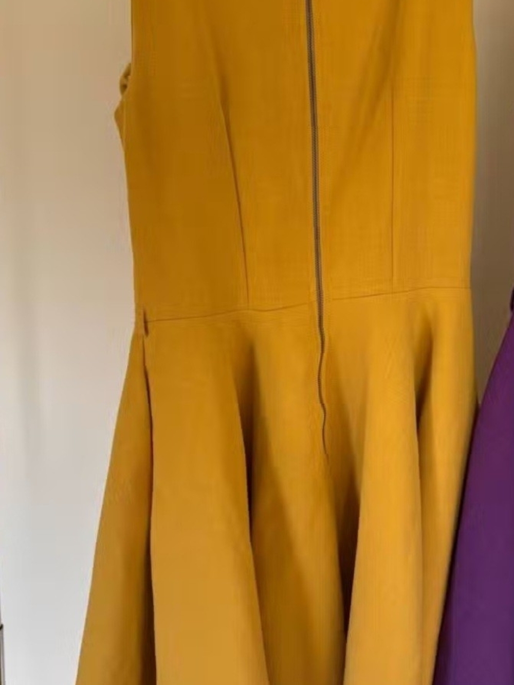 Closet Mustard Sleeveless Fit & Flare Mini Dress - Women - Picture 3 of 3